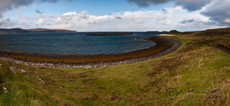 Approaching Coral Beach and Lampay, Isle of Skye, Scotland