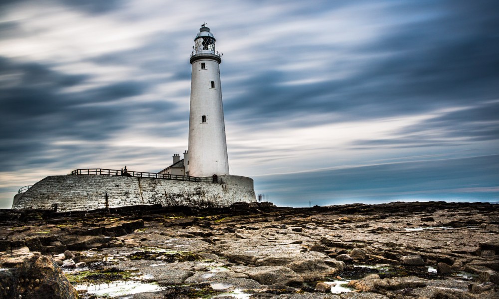 st mary's lighthouse, whitley bay, england
